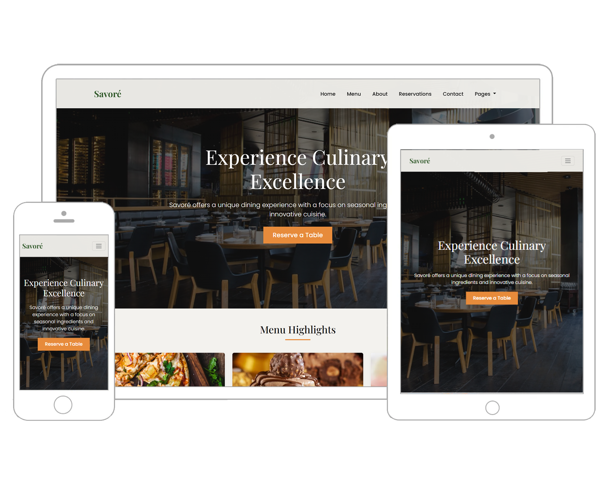 Savoré – Restaurant Theme