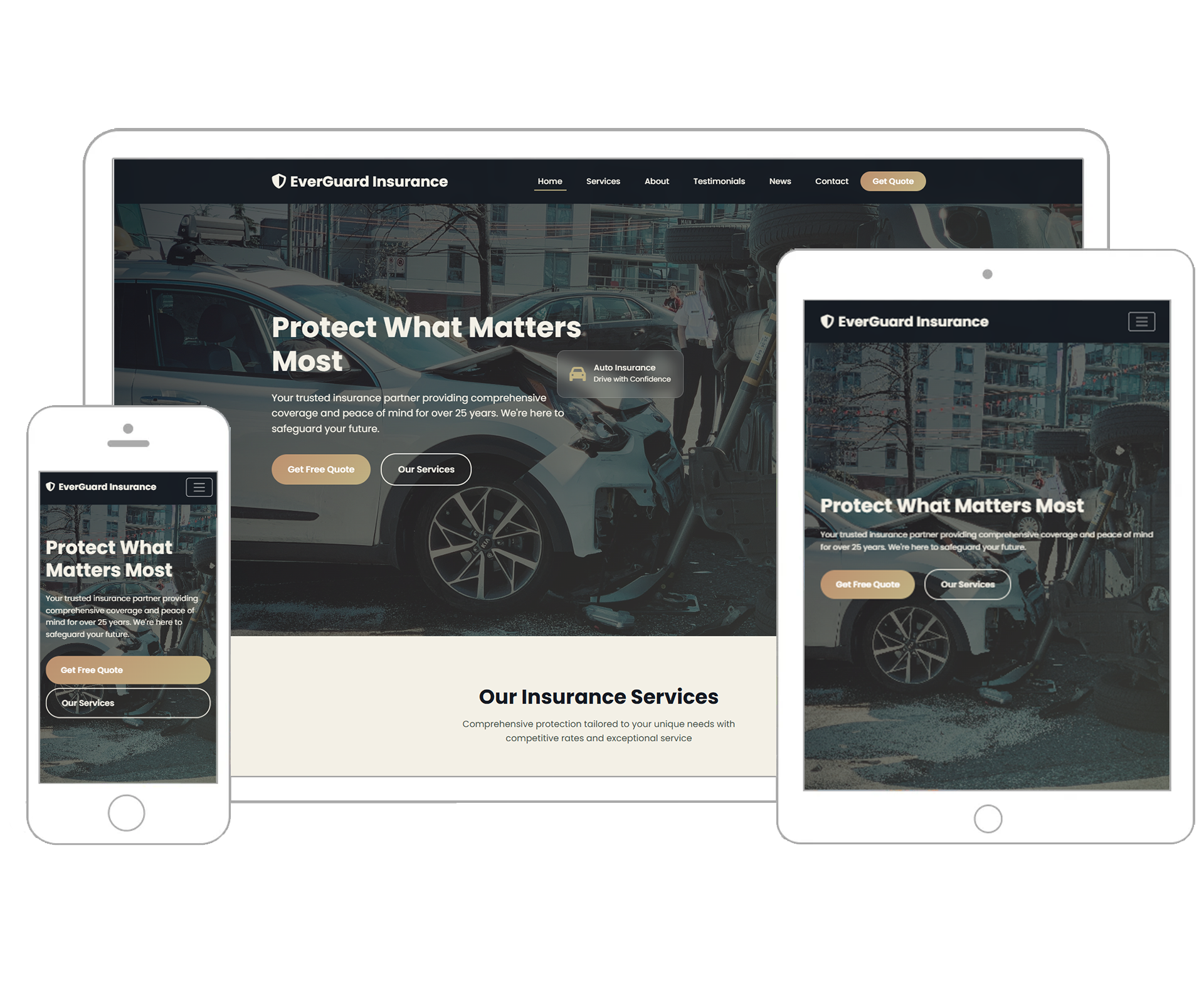 EverGuard Insurance – Comprehensive Insurance Website Template