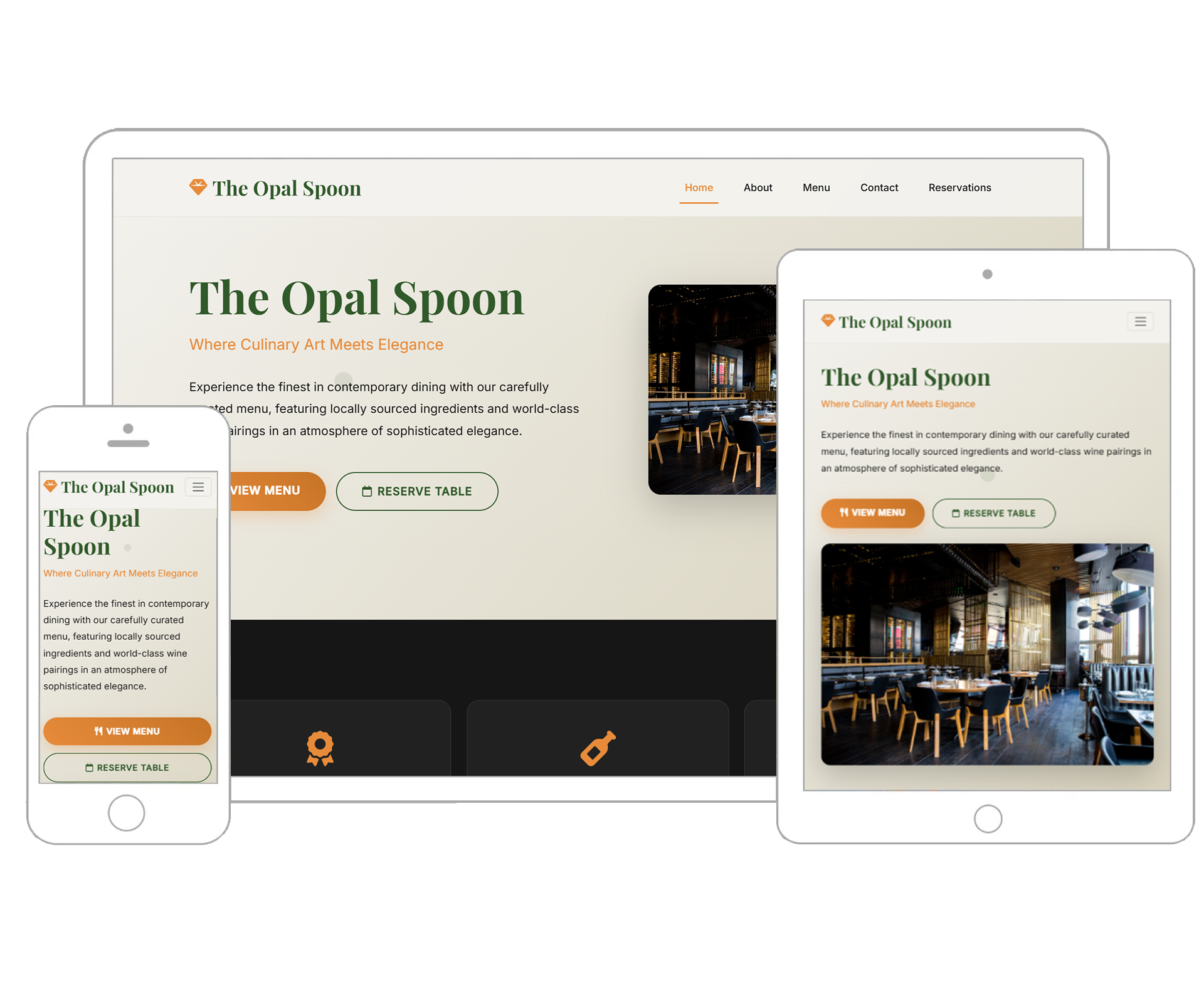 The Opal Spoon – Restaurant Theme